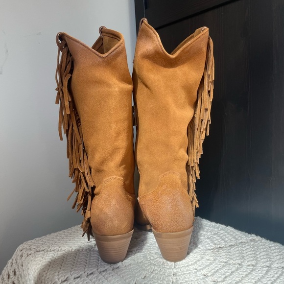 New in Box Sundance Dove Canyon Boots, Tan Suede size 40 EUR / 9 US - Picture 6 of 14
